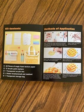 Shuttle Art Magic Foam Texture Painting Kit